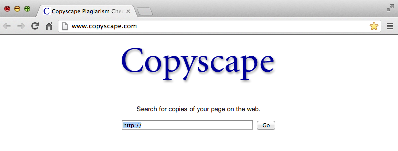 Copyscape - Search Copyscape to find people plagiarizing your website content